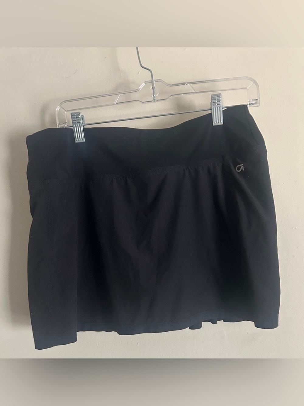 Women's Black Pleated Skort
